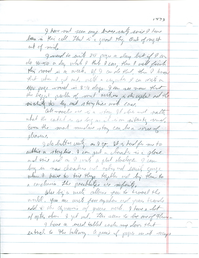 Dr John WorldPeace 2008 Prison Journal